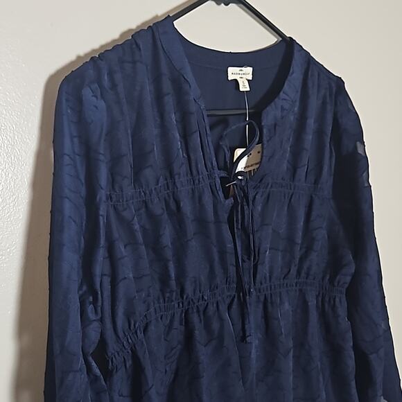 NWT Mason & Belle Romantic Navy Boho Blouse Sz Small - Picture 5 of 12